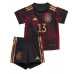 Tyskland Thomas Muller #13 Borta Kläder Barn VM 2022 Kortärmad (+ Korta byxor)